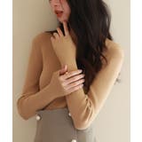 リブ編みプチハイネックニットプルオーバー | SAISON DE PAPILLON | 詳細画像6