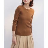 リブ編みクルーネックニットプルオーバー | SAISON DE PAPILLON | 詳細画像11