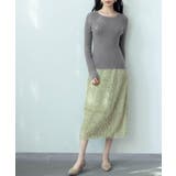 リブ編みクルーネックニットプルオーバー | SAISON DE PAPILLON | 詳細画像15