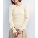 リブ編みクルーネックニットプルオーバー | SAISON DE PAPILLON | 詳細画像18