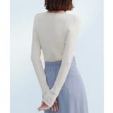 リブ編みＶネックニットプルオーバー | SAISON DE PAPILLON  | 詳細画像26 