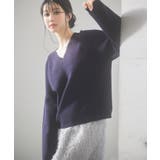 畦編み深みVネックニットプルオーバー | SAISON DE PAPILLON  | 詳細画像15 