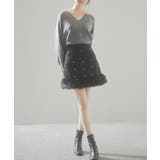 畦編み深みVネックニットプルオーバー | SAISON DE PAPILLON  | 詳細画像31 