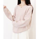 畦編みクルーネックニットプルオーバー | SAISON DE PAPILLON | 詳細画像3