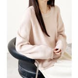 畦編みクルーネックニットプルオーバー | SAISON DE PAPILLON | 詳細画像4