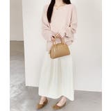 畦編みクルーネックニットプルオーバー | SAISON DE PAPILLON | 詳細画像5