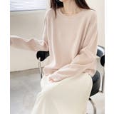 畦編みクルーネックニットプルオーバー | SAISON DE PAPILLON | 詳細画像7