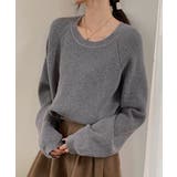 畦編みクルーネックニットプルオーバー | SAISON DE PAPILLON | 詳細画像31