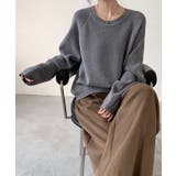 畦編みクルーネックニットプルオーバー | SAISON DE PAPILLON | 詳細画像36