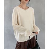 畦編みクルーネックニットプルオーバー | SAISON DE PAPILLON | 詳細画像16