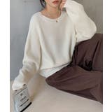 畦編みクルーネックニットプルオーバー | SAISON DE PAPILLON | 詳細画像21