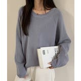 畦編みクルーネックニットプルオーバー | SAISON DE PAPILLON | 詳細画像12