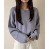 畦編みクルーネックニットプルオーバー | SAISON DE PAPILLON | 詳細画像13