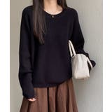 畦編みクルーネックニットプルオーバー | SAISON DE PAPILLON | 詳細画像22