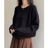 畦編みクルーネックニットプルオーバー | SAISON DE PAPILLON | 詳細画像24