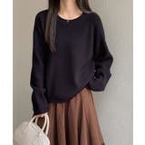 畦編みクルーネックニットプルオーバー | SAISON DE PAPILLON | 詳細画像27