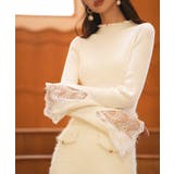 レース袖口プチハイネックニット | SAISON DE PAPILLON  | 詳細画像12 