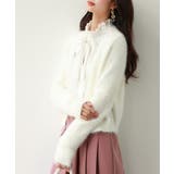 柔らかいシャギーニットカーディガン | SAISON DE PAPILLON | 詳細画像19