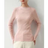 ピンク | ランダムリブリブ編みニットプルオーバー | SAISON DE PAPILLON