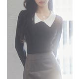 トレンドの襟付きリブニット | SAISON DE PAPILLON | 詳細画像43