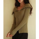 2wayジップニットプルオーバー | SAISON DE PAPILLON  | 詳細画像6 