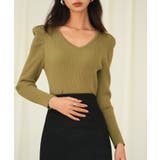 タックスリーブリブニットプルオーバー | SAISON DE PAPILLON | 詳細画像21