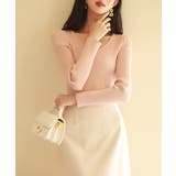 タックスリーブリブニットプルオーバー | SAISON DE PAPILLON | 詳細画像44