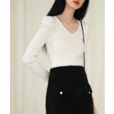 タックスリーブリブニットプルオーバー | SAISON DE PAPILLON | 詳細画像11