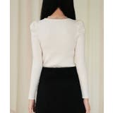 タックスリーブリブニットプルオーバー | SAISON DE PAPILLON | 詳細画像14