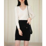 タックスリーブリブニットプルオーバー | SAISON DE PAPILLON | 詳細画像16