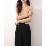 タックスリーブリブニットプルオーバー | SAISON DE PAPILLON | 詳細画像10