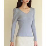 タックスリーブリブニットプルオーバー | SAISON DE PAPILLON | 詳細画像28