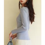 タックスリーブリブニットプルオーバー | SAISON DE PAPILLON | 詳細画像29