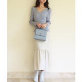 タックスリーブリブニットプルオーバー | SAISON DE PAPILLON | 詳細画像31