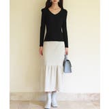 タックスリーブリブニットプルオーバー | SAISON DE PAPILLON | 詳細画像18