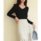 タックスリーブリブニットプルオーバー | SAISON DE PAPILLON | 詳細画像19