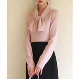 リボンボウタイネックニットプルオーバ | SAISON DE PAPILLON | 詳細画像20