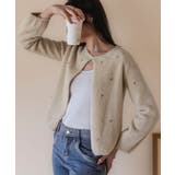 ダイヤモンドビジューニットカーディガン | SAISON DE PAPILLON  | 詳細画像41 