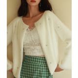 ダイヤモンドビジューニットカーディガン | SAISON DE PAPILLON  | 詳細画像20 