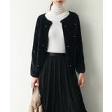 ダイヤモンドビジューニットカーディガン | SAISON DE PAPILLON  | 詳細画像25 