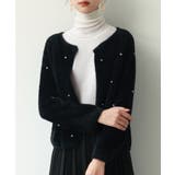 ダイヤモンドビジューニットカーディガン | SAISON DE PAPILLON  | 詳細画像28 