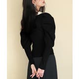 配色カラーマトンスリーブニットプルオーバー | SAISON DE PAPILLON  | 詳細画像30 