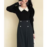 配色カラーマトンスリーブニットプルオーバー | SAISON DE PAPILLON  | 詳細画像33 