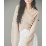 折り返し襟リブ編みニットプルオーバー | SAISON DE PAPILLON | 詳細画像30