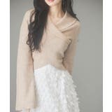 折り返し襟リブ編みニットプルオーバー | SAISON DE PAPILLON | 詳細画像31