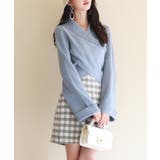 折り返し襟リブ編みニットプルオーバー | SAISON DE PAPILLON | 詳細画像11