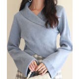 折り返し襟リブ編みニットプルオーバー | SAISON DE PAPILLON | 詳細画像15