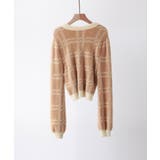 シャギー素材チェック編みニットプルオーバー | SAISON DE PAPILLON | 詳細画像34