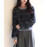 シャギー素材チェック編みニットプルオーバー | SAISON DE PAPILLON | 詳細画像27