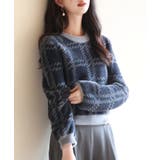 シャギー素材チェック編みニットプルオーバー | SAISON DE PAPILLON | 詳細画像29